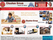 Tablet Screenshot of chauhanpackers.com